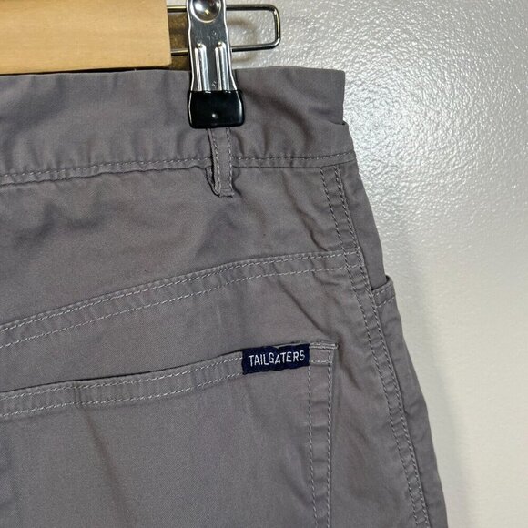 Johnnie-O Tailgaters Pants Size 30x29 Gray Lined Insulated Chino Flat Front - Picture 11 of 13